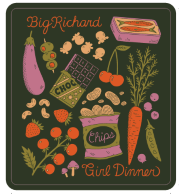 Girl Dinner Sticker