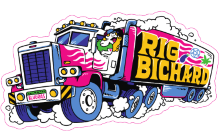 'Rig Bichard' trucking sticker