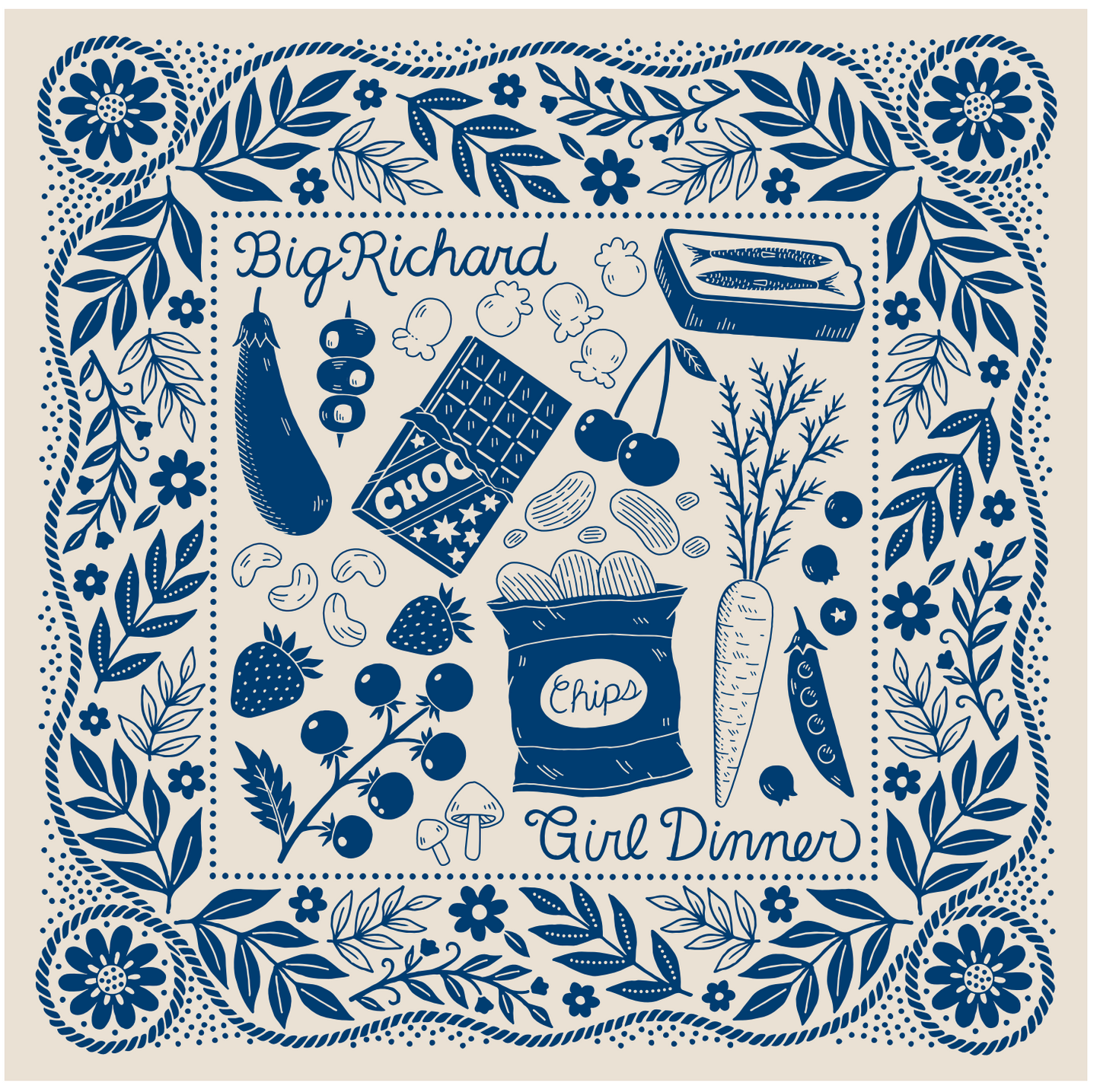 'Girl Dinner' Bandana