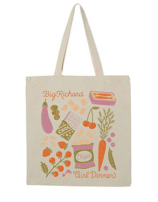 Girl Dinner Tote Bag